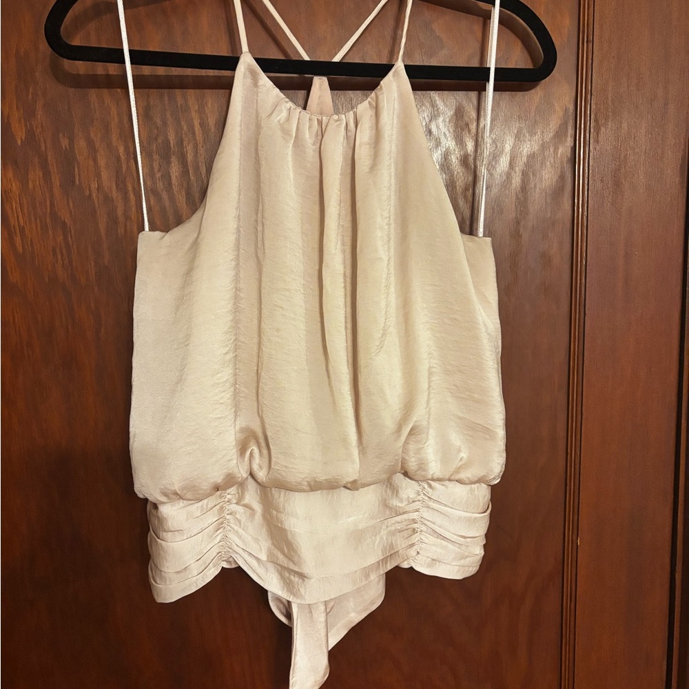 Elegant Blush Pink Women's Top